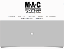 Tablet Screenshot of mannsvilleagcenter.com